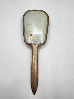 Antique Nylon Hairbrush Decorative Vanity Dressing Table Long Handled